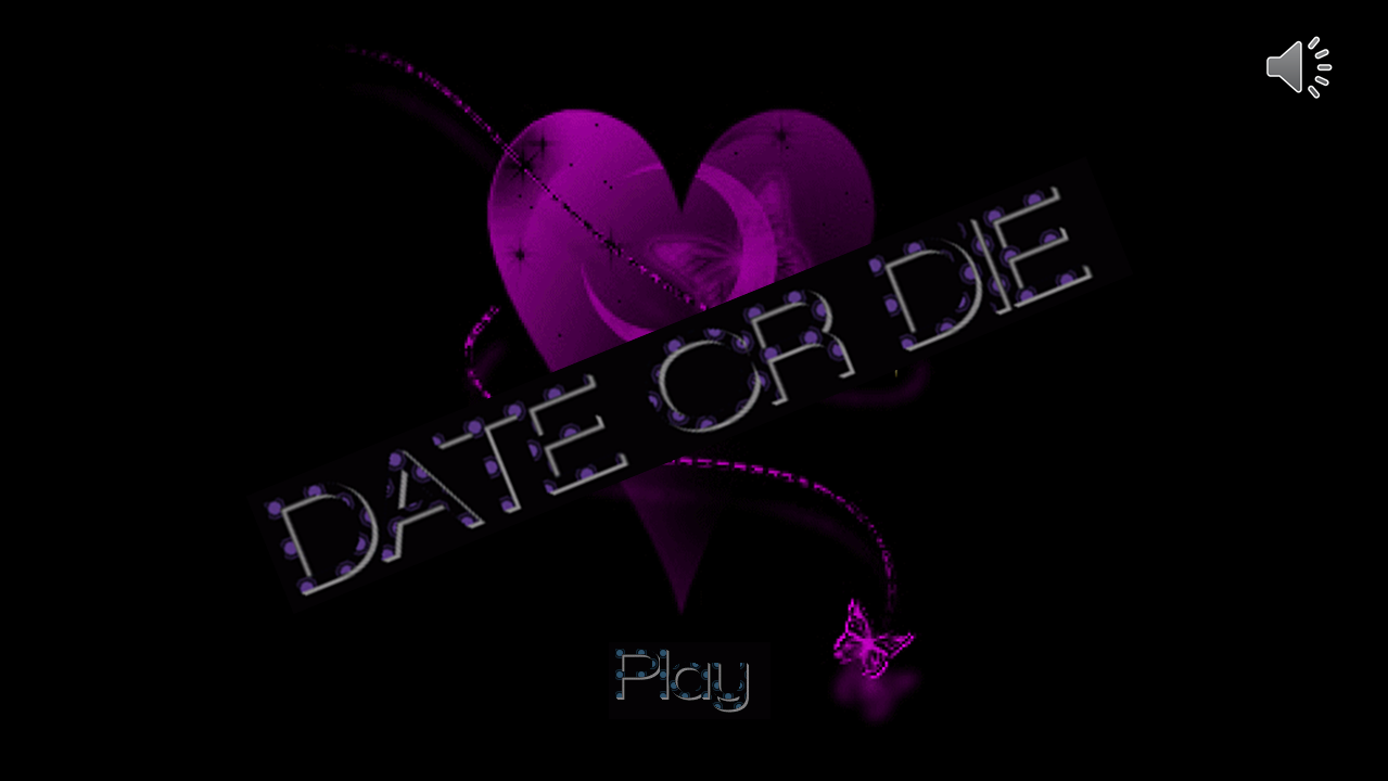 Date or Die dating simulator visual novel title screen